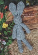 Load image into Gallery viewer, Knitted Bunny Toy | Posing Prop | Photography Prop | Handmade | Various Colours Available