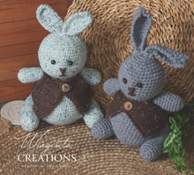 Load image into Gallery viewer, Handmade Knitted Bunny Toy – Perfect Photo Prop & Nursery Decor