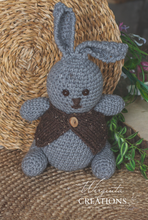 Load image into Gallery viewer, Handmade Knitted Bunny Toy – Perfect Photo Prop & Nursery Decor