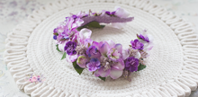 Load image into Gallery viewer, Flower Headband | Toddler to Older Children, Adult | Purple Colour | Photography Prop | Posing Headpiece | Flower Halo