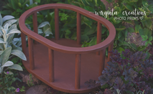 Load image into Gallery viewer, Handcrafted Wooden Oval Crib. Brown Distressed Design or Solid Brown Colour. Made-to-order