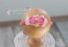 Load image into Gallery viewer, Tiebacks Bundle Set For 6 Months and Older|Velvet Bow and Artificial Flower| Posing Prop| Ready to Ship