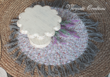 Load image into Gallery viewer, Handmade Round Layer with Tassel Ends, Unique Photography Prop