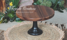 Load image into Gallery viewer, Wooden Cake Stand | Cake Smash | Home Decor | Table Setting | Unique Rustic | Woodlands, Nature Theme