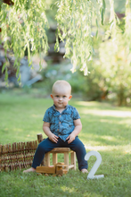 Load image into Gallery viewer, Handcrafted Wooden Number 2 for Cake Smash Photography and Baby 2nd Birthday Prop | Made to order