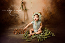 Load image into Gallery viewer, Handmade Wooden Curved "ONE" Word for Cake Smash Photos - Available in Distressed or Plain Colors | Made to order