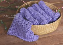 Load image into Gallery viewer, Blanket/layer. Lilac. Bump blanket. Basket filler. Ready to send. Photo prop