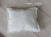 Load image into Gallery viewer, Ecru white newborn set, bundle, posing pillow, layer, photography prop, Ready to send