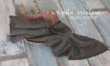 Load image into Gallery viewer, Blanket/layer. Bump blanket. Knitted. Dark khaki. Photo prop. Ready to send