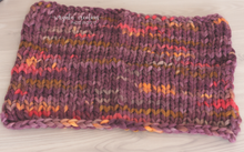Load image into Gallery viewer, Handmade knitted layer/blanket. Chunky knit. Ready to send.