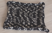 Load image into Gallery viewer, Handmade knitted layer/blanket. Chunky knit. Ready to send.
