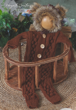 Load image into Gallery viewer, Handcrafted Wooden Oval Crib. Brown Distressed Design or Solid Brown Colour. Made-to-order