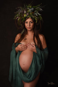 Adult photography headpiece | Maternity | Forest, Woodlands style | Large, Cascading Headpiece | Handmade | Photography Prop