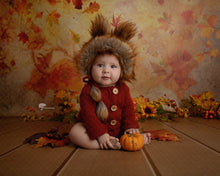 Load image into Gallery viewer, Burnt orange fox outfit for 6-12 months old. Ready to send