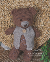 Load image into Gallery viewer, Handmade Knitted Teddy Bear Toy – Perfect Photo Prop &amp; Nursery Decor