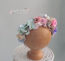 Load image into Gallery viewer, Flower Headband | Toddler to Older Children | Pastel Colours | Photography Prop | Posing Headpiece | Flower Halo