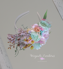 Load image into Gallery viewer, Flower Headband | Toddler to Older Children, Adult | Pastel Colours | Photography Prop | Posing Headpiece | Flower Halo