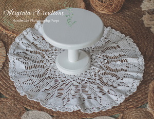 White Cake Stand | Cake Smash Stand | Handmade | Desert plate | Sturdy, Wooden Stand | Home Decor | Table Setting | Ready to send