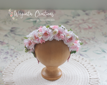 Load image into Gallery viewer, Flower Headband | Toddler to Older Children, Adult | Pink Colour | Photography Prop | Posing Headpiece | Flower Halo