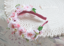 Load image into Gallery viewer, Flower Headband | Toddler to Older Children, Adult | Pink Colour | Photography Prop | Posing Headpiece | Flower Halo