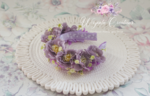 Load image into Gallery viewer, Flower Headband | Toddler to Older Children, Adult | Dusty Purple Colour | Photography Prop | Posing Headpiece | Flower Halo
