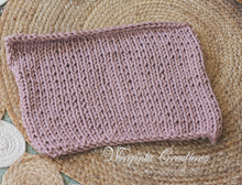 Load image into Gallery viewer, Handmade Layer | Colours: Mauve, Grey,  Blue | Knitted Photography Prop