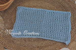 Handmade Layer | Colours: Mauve, Grey,  Blue | Knitted Photography Prop