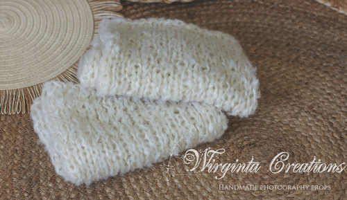 Handmade Layer | Cream Colour | Knitted Photography Prop