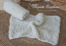 Load image into Gallery viewer, Handmade Layer | Cream Colour | Knitted Photography Prop