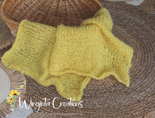 Load image into Gallery viewer, Handmade Layer | Yellow Colour | Knitted Photography Prop