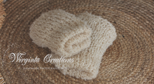 Load image into Gallery viewer, Handmade Layer | Cream Colour | Knitted Photography Prop