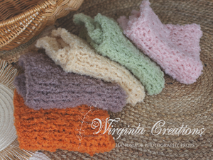 Handmade Layer | Colours Available: Burnt Orange, Mauve, Sand, Mint, Pink  | Knitted Photography Prop