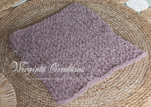 Handmade Layer | Colours Available: Burnt Orange, Mauve, Sand, Mint, Pink  | Knitted Photography Prop