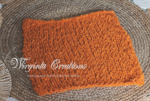 Handmade Layer | Colours Available: Burnt Orange, Mauve, Sand, Mint, Pink  | Knitted Photography Prop