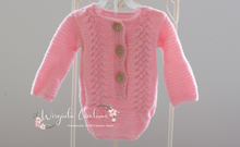 Load image into Gallery viewer, Pink lamb outfit for 6-12 months old. Photography outfit