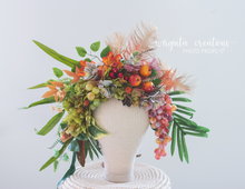 Load image into Gallery viewer, Large Headpiece | Handmade | Decorated with Artificial Fruits and Berries | Ready to Send
