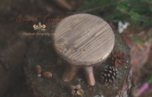 Load image into Gallery viewer, Handmade Natural Wood Cake Stand-Photography Prop| Cake Smash - Unique Rustic Decor
