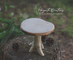 Handmade Natural Wood Cake Stand-Cake Smash - Unique Rustic, Woodlands Theme