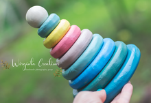 Load image into Gallery viewer, Handcrafted Wooden Stacking Rings - Professional Photography Prop