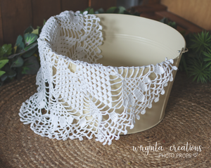 Vintage Round Lace Layer for Newborn and Sitter Photography