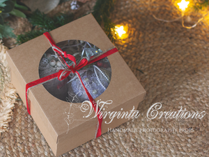 Christmas baubles| Set of 2 Tree Decorations| Grey Luxury Handmade Balls