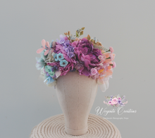 Load image into Gallery viewer, Colourful Headpiece | Photography Crown | Artificial Flowers for Children and Adults