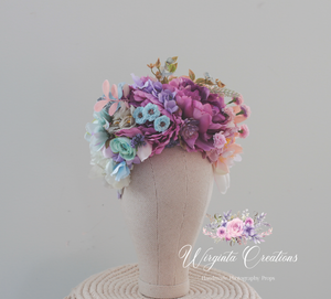 Colourful Headpiece | Photography Crown | Artificial Flowers for Children and Adults