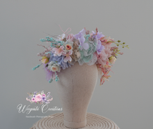 Load image into Gallery viewer, Pastel Colour Headpiece | Photography Crown | Artificial Flowers for Children and Adults