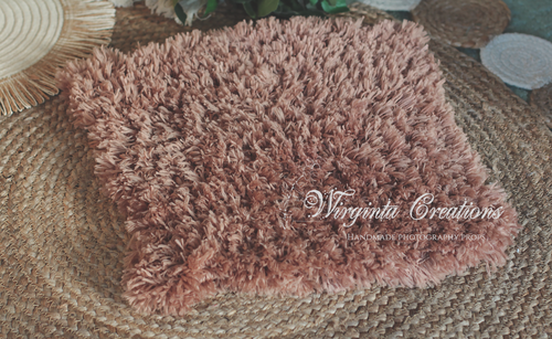 Handmade Fuzzy Layer | Teddy Bear Style | Brown | Unique Photography Prop