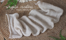 Load image into Gallery viewer, Newborn set | Ecru White | Knitted Wrap and Bonnet | Ready to Send