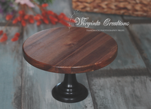 Load image into Gallery viewer, Wooden Cake Stand | Cake Smash | Home Decor | Table Setting | Unique Rustic | Woodlands, Nature Theme