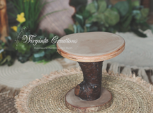Load image into Gallery viewer, Handmade Natural Wood Cake Stand | Cake Smash | Unique Rustic | Woodlands Theme