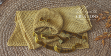 Load image into Gallery viewer, Wrap and Bonnet Set - Newborn - Mustard Colour - Handmade - Ready to Send - Photography Prop