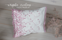 Load image into Gallery viewer, Posing pillow for a newborn. Baby Photo Props. Vintage style. Lace design. Ready to send